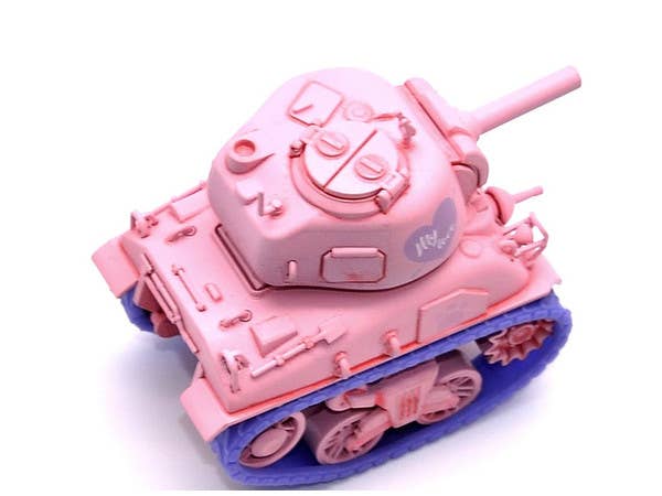 Meng M4A1 Sherman (CARTOON MODEL, PINK COLOR) | 4897038558094