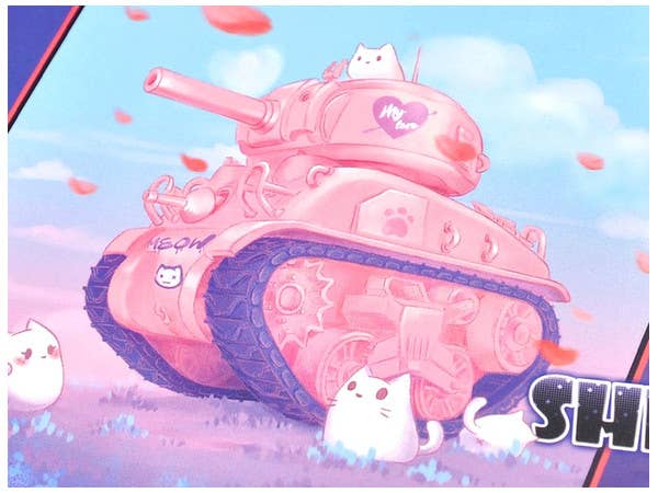 Meng M4A1 Sherman (CARTOON MODEL, PINK COLOR) | 4897038558094
