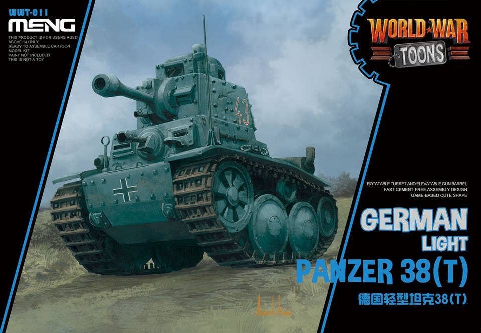 Meng German Light Panzer 38(T) (CARTOON MODEL) | 4897038558155