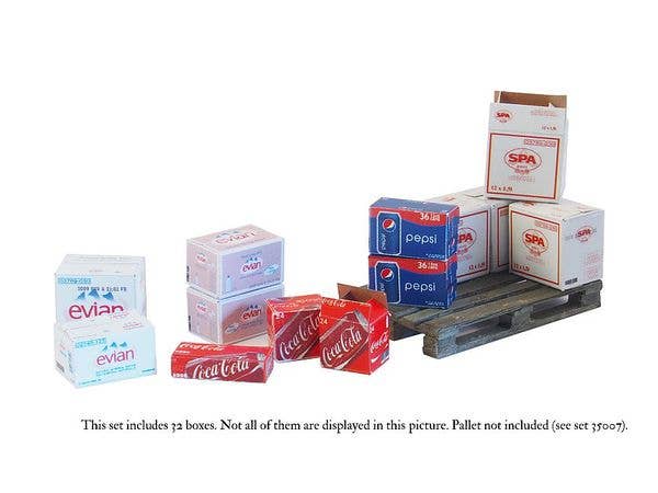 Matho 1/35 Cardboard Boxes - water and soda drinks | 5449612350137