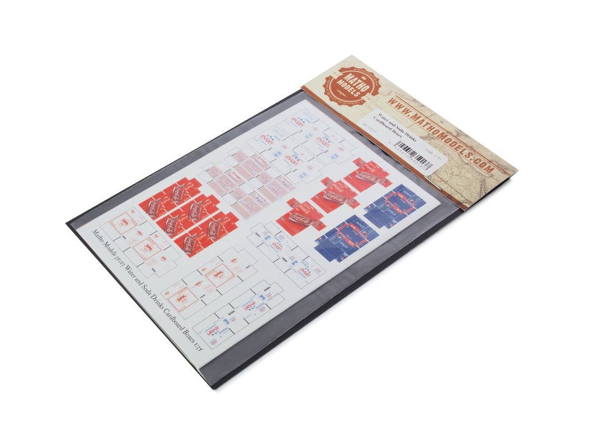 Matho 1/35 Cardboard Boxes - water and soda drinks | 5449612350137