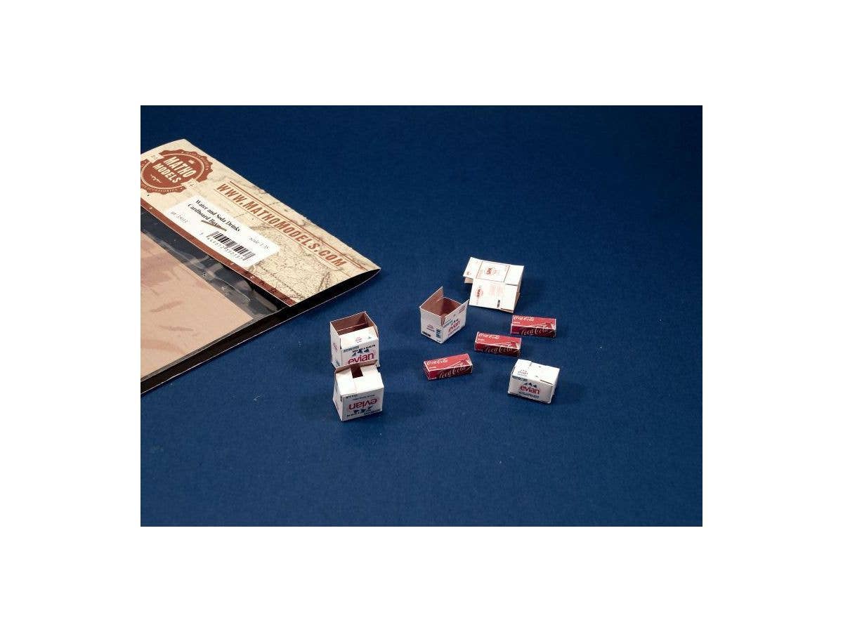Matho 1/35 Cardboard Boxes - water and soda drinks | 5449612350137