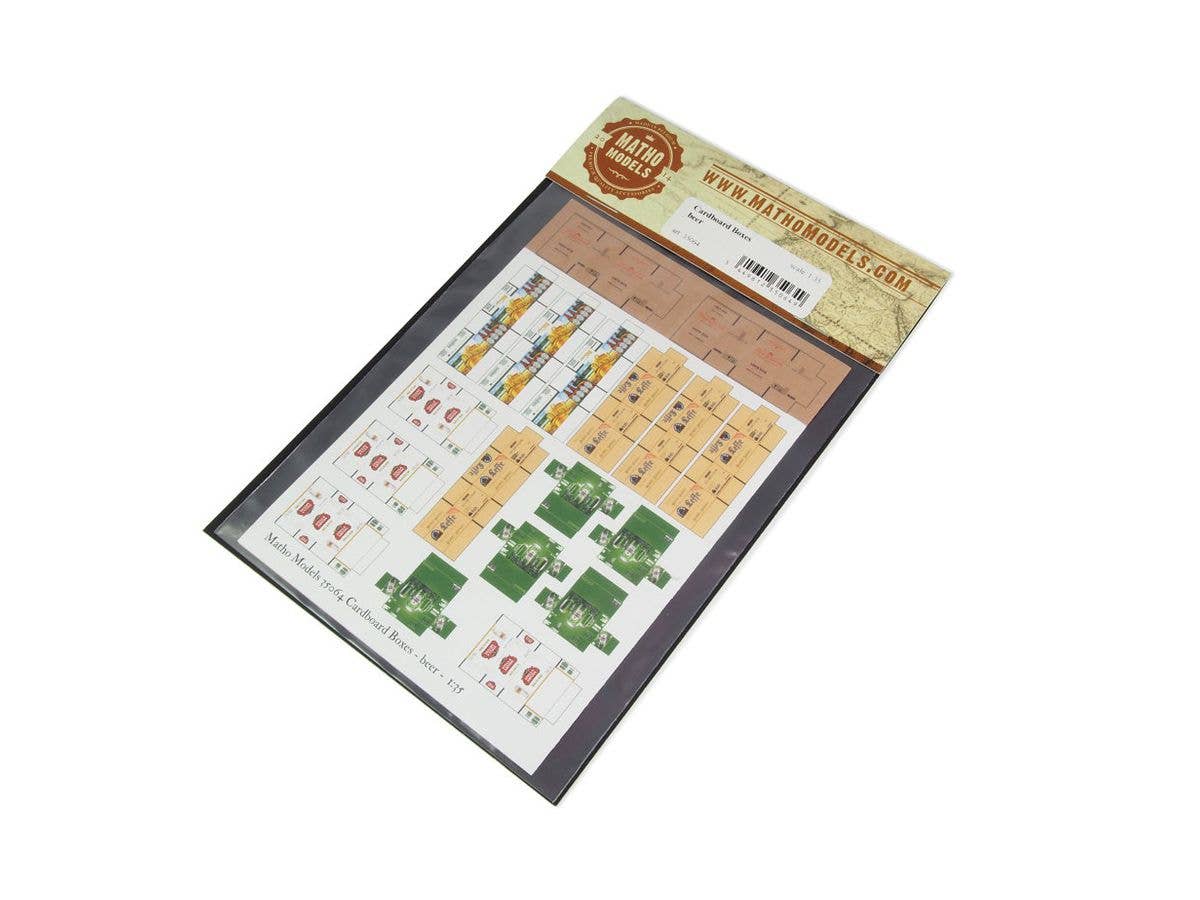 Matho 1/35 Cardboard Boxes - beer | 5449612350649
