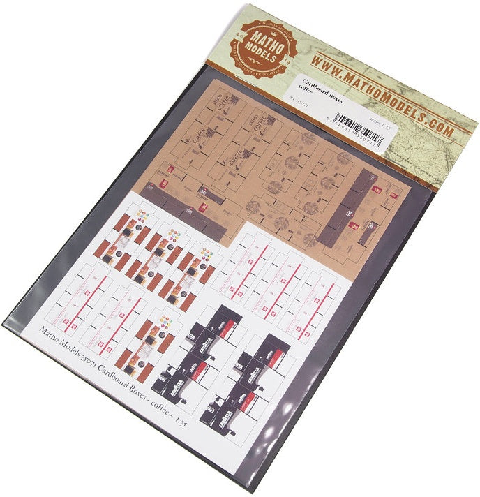 Matho 1/35 Cardboard Boxes - coffee | 5907747901797