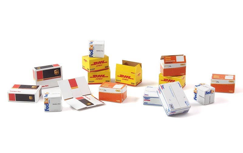 Matho 1/35 Cardboard Boxes - post & courier services | 5449612350748