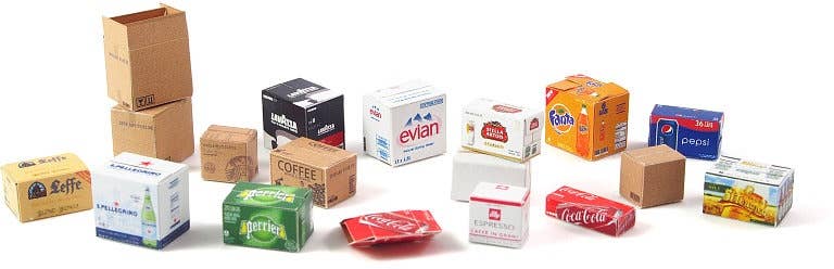 Matho 1/35 Cardboard Boxes - SMALL SET 1 | 5449612350762