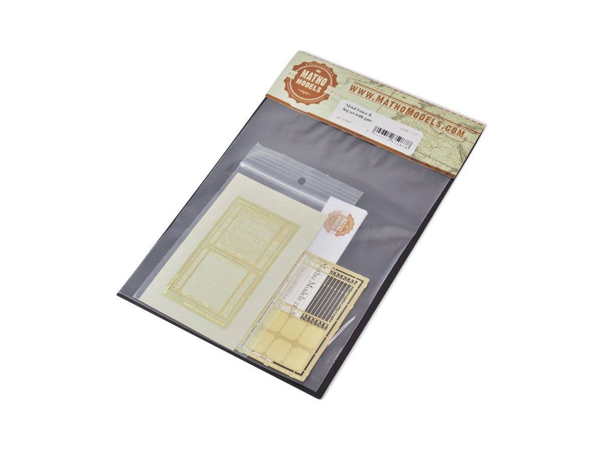 Matho 1/35 Metal Fence B - big set with gate | 5449612350878