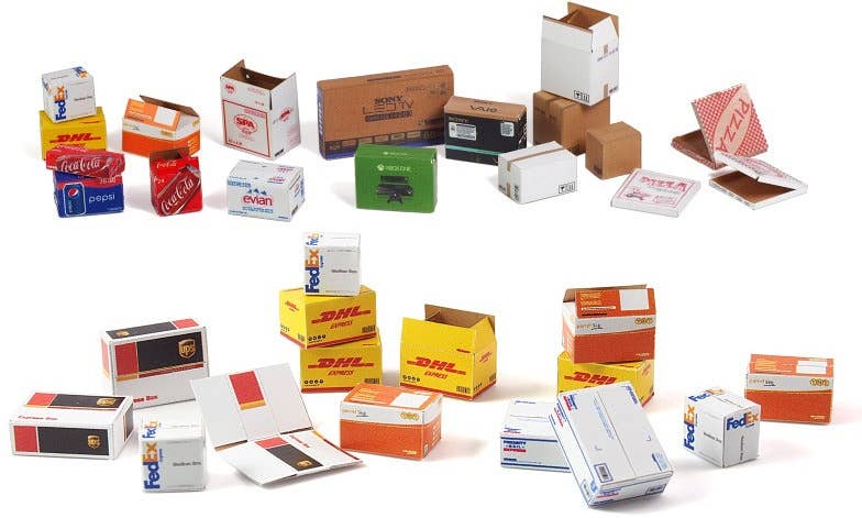 Matho 1/35 Cardboard Boxes - BIG SET 2 | 5449612350915