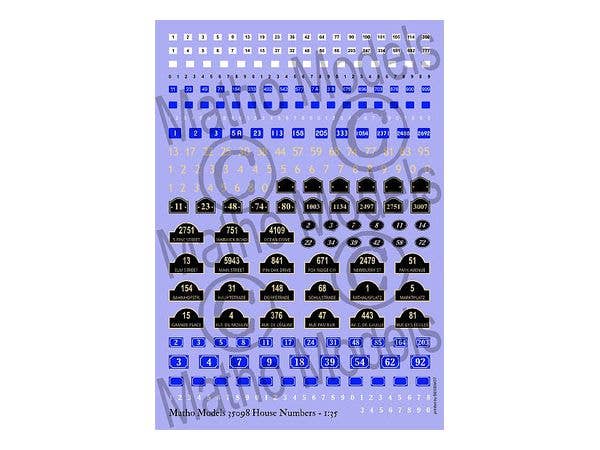 Matho 1/35 House Numbers | 5449612350984