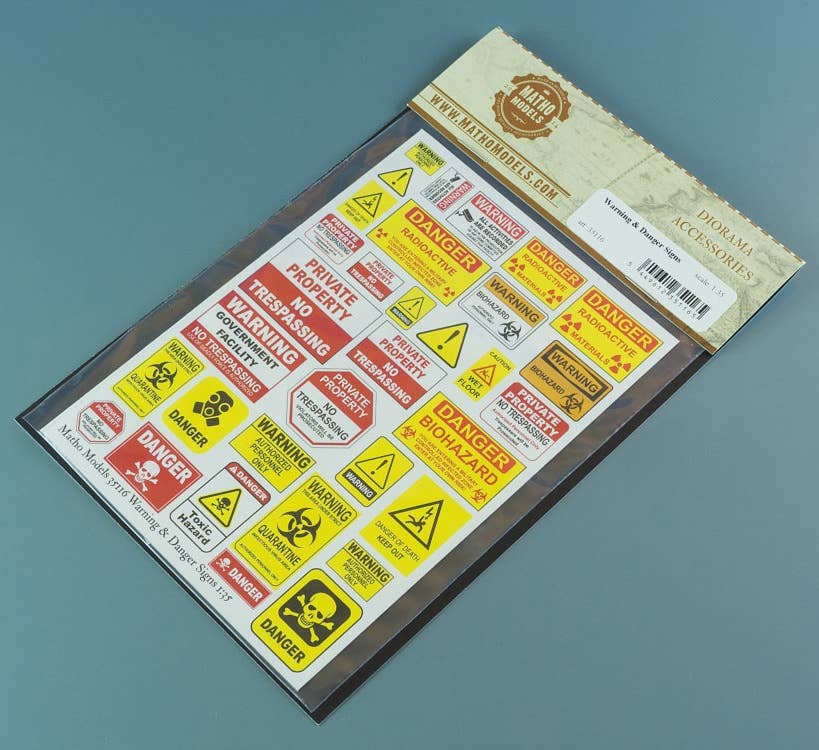 Matho 1/35 Warning & Danger Signs | 5449612351165