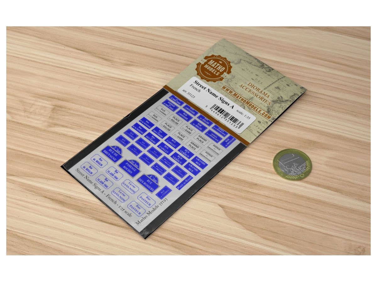 Matho 1/35 Street Name Signs A - French | 5449612351233