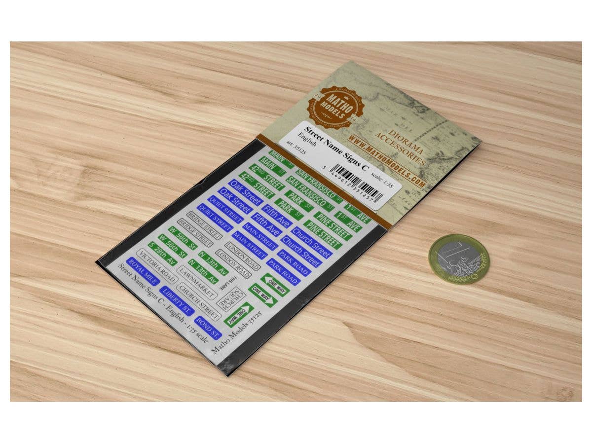 Matho 1/35 Street Name Signs C - English | 5449612351257