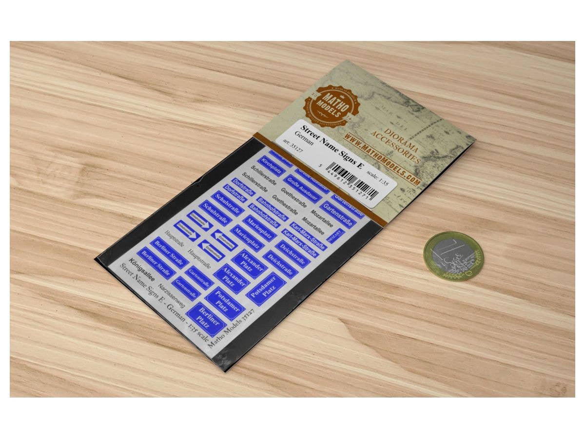 Matho 1/35 Street Name Signs E - German | 5449612351271
