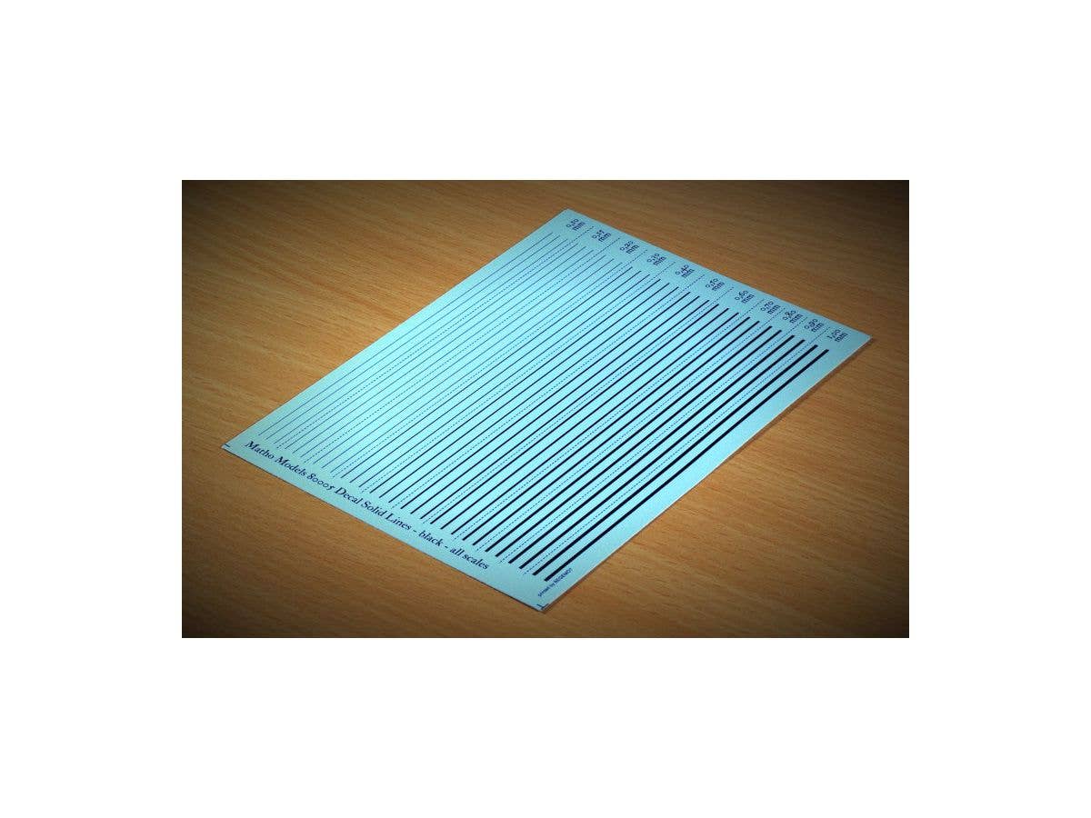 Matho Decal Solid Lines - black | 5449612800052