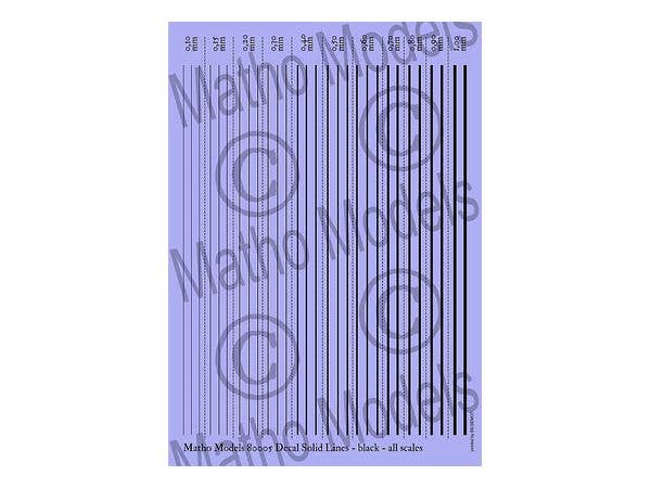 Matho Decal Solid Lines - black | 5449612800052