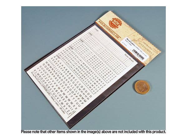 Matho Decal Letters (UPPERCASE) - black, 1-3mm | 5449612800144