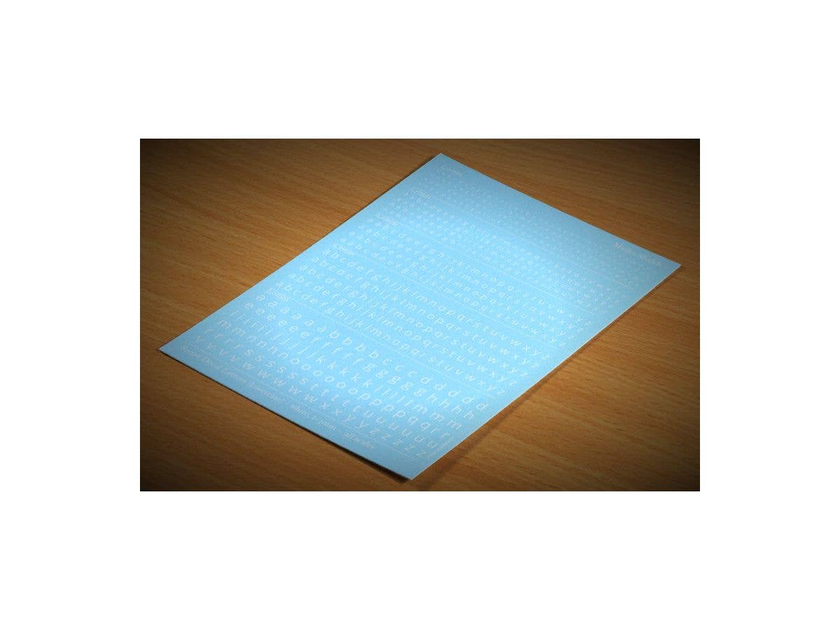 Matho Decal Letters (lowercase) - white, 1-3mm | 5449612800168