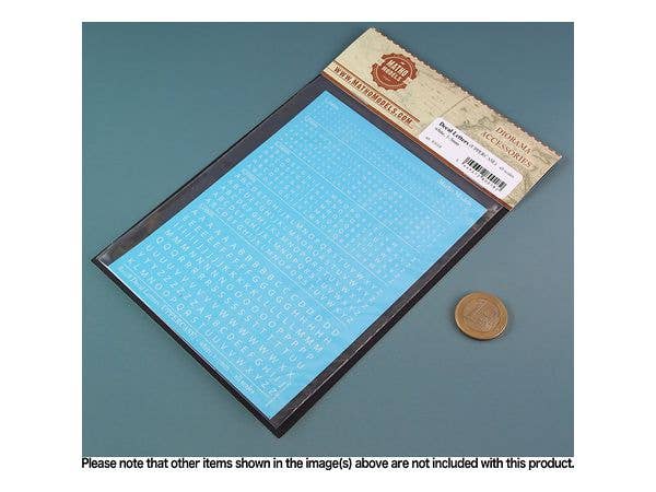 Matho Decal Letters (UPPERCASE) - white, 1-3mm | 5449612800182