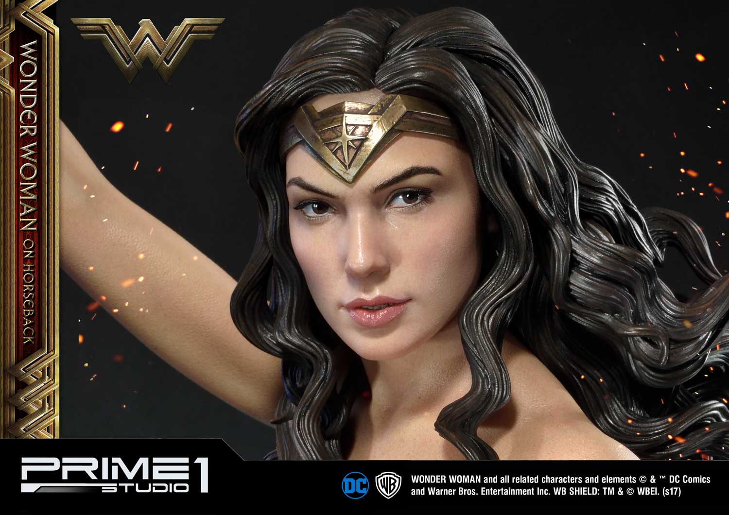 Museum Masterline Wonder Woman (Film) Wonder Woman on HorseBack Gold Version