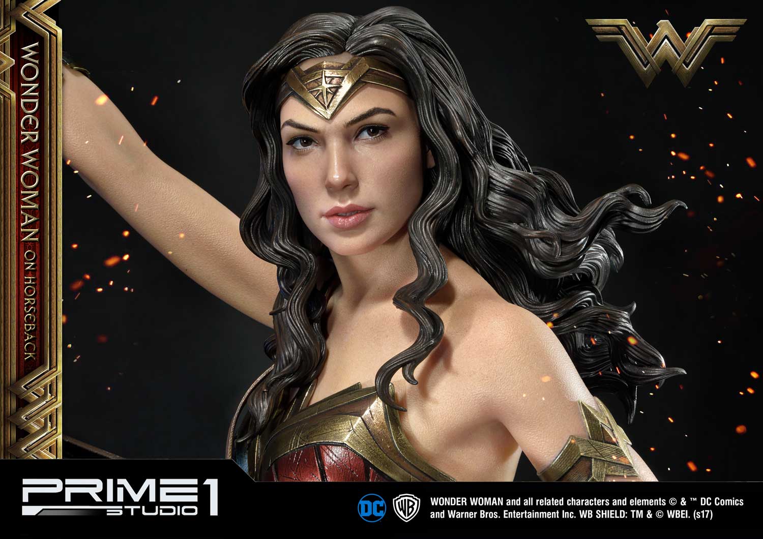 Museum Masterline Wonder Woman (Film) Wonder Woman on HorseBack Gold Version