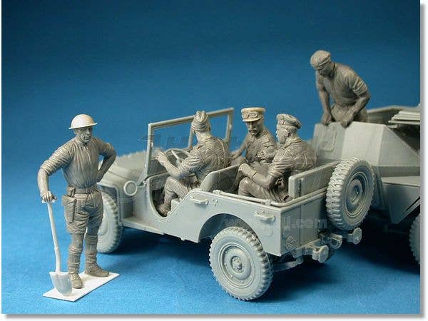 MiniArt 1/35 British Jeep Crew. | 4820041100936