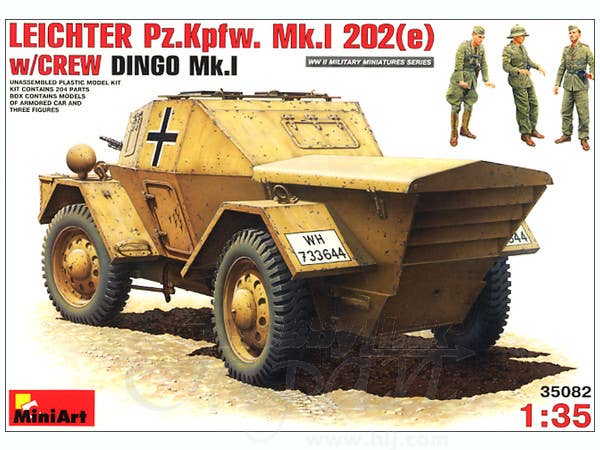 MiniArt 1/35 Leichter Pz.Kpfw. Mk.1 202 (e). w/Crew Dingo Mk.1 | 4820041101421