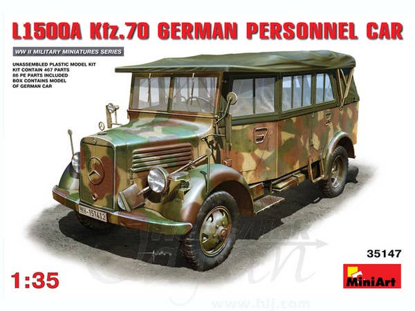 MiniArt L1500A (Kfz.70) German Personnel Car (1/35) | 4820041102657
