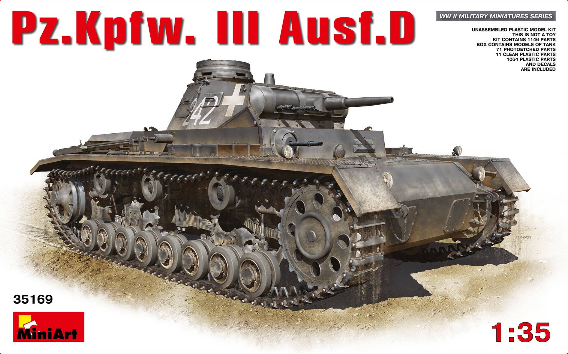 MiniArt Pz.Kpfw.3 Ausf.D (1/35) | 4820183310033