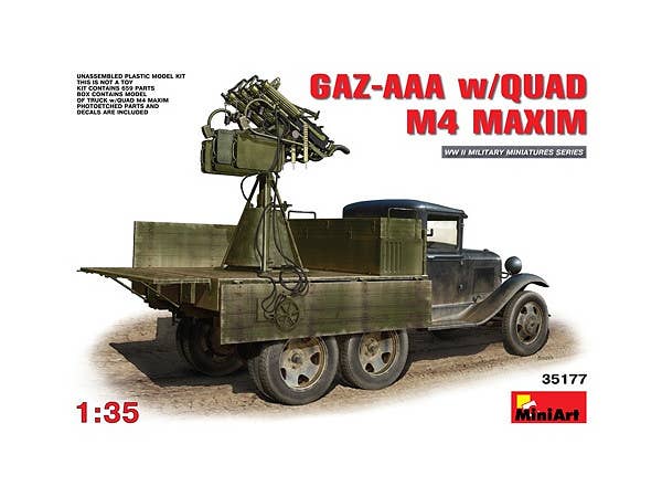MiniArt GAZ-AAA w/Quad M-4 Maxim (1/35) | 4820183310057
