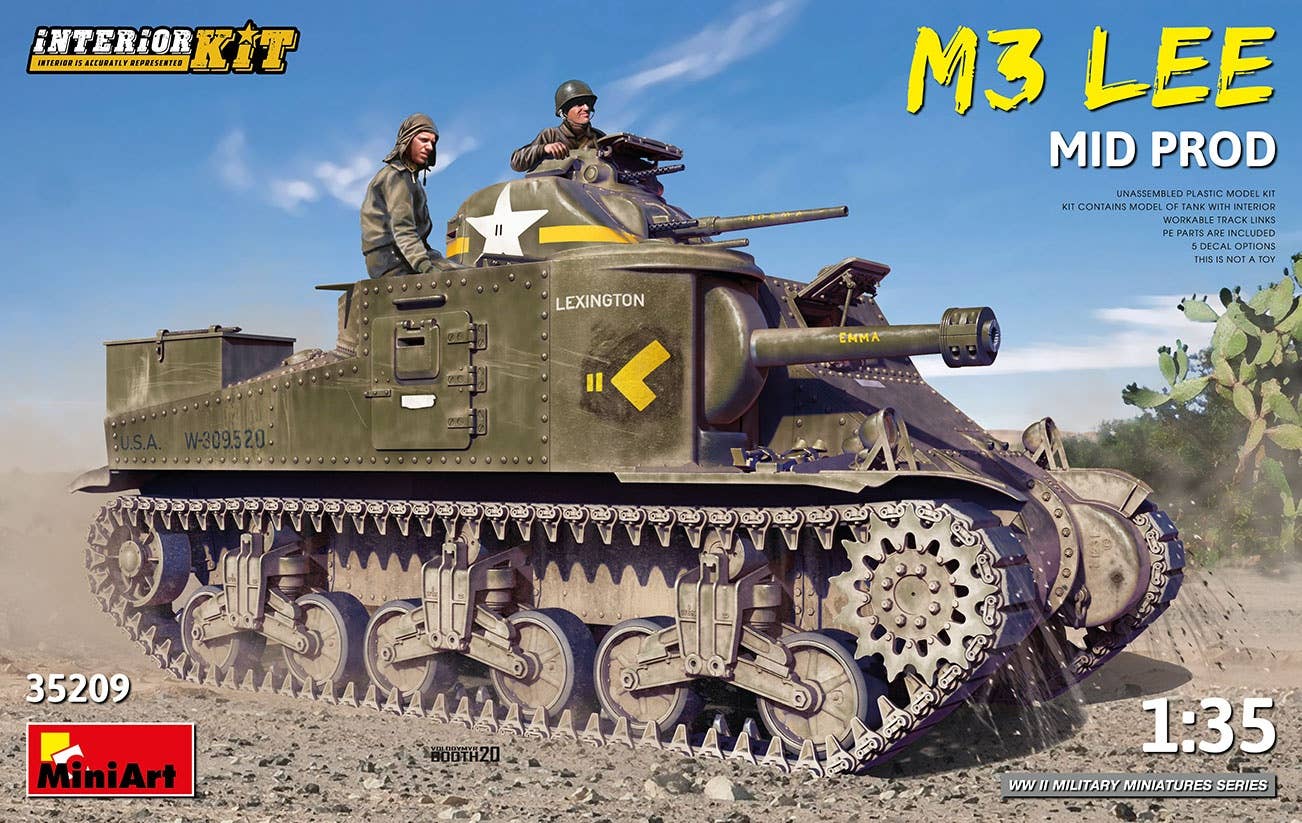 MiniArt 1/35 1/35 M3 Lee Mid Prod. Interior Kit | 4820183313607