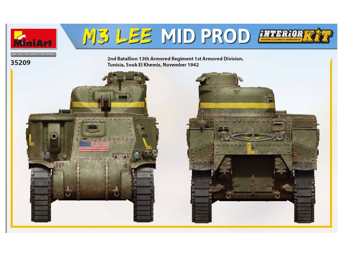 MiniArt 1/35 1/35 M3 Lee Mid Prod. Interior Kit | 4820183313607