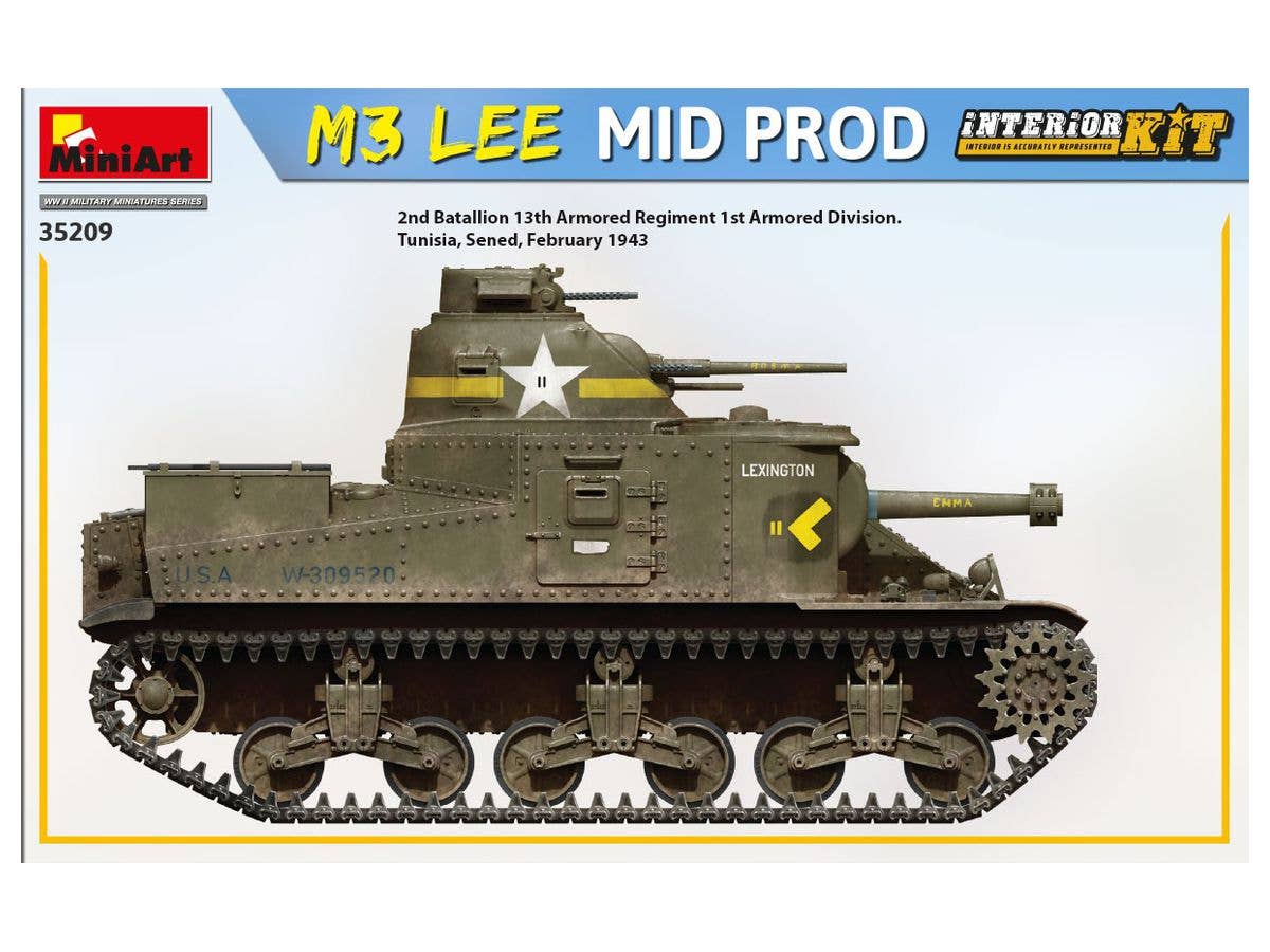 MiniArt 1/35 1/35 M3 Lee Mid Prod. Interior Kit | 4820183313607