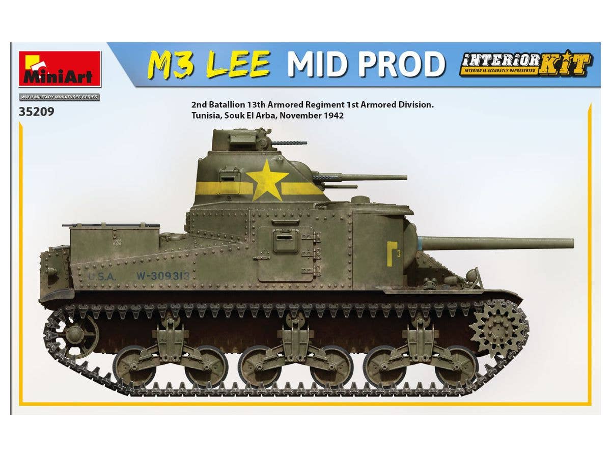 MiniArt 1/35 1/35 M3 Lee Mid Prod. Interior Kit | 4820183313607