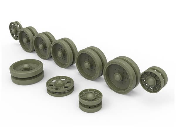 MiniArt T-34 Wheels Set. 1943-44 Series (1/35) | 4820183310774