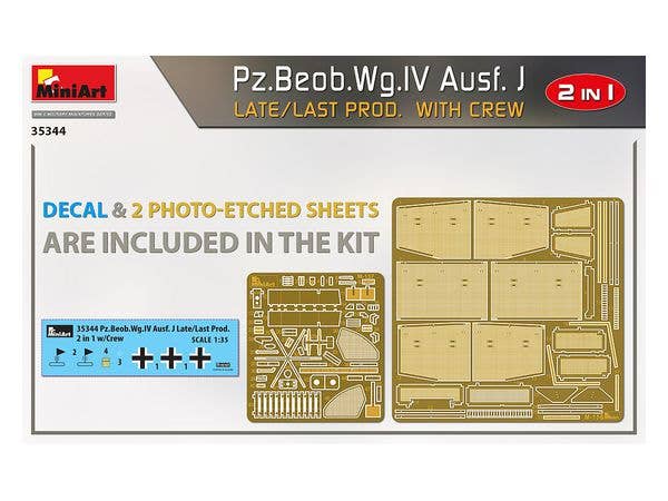 MiniArt 1/35 Pz.Beob.Wg.IV Ausf. J Late/Last Prod. 2 in 1 with Crew | 4820183313355