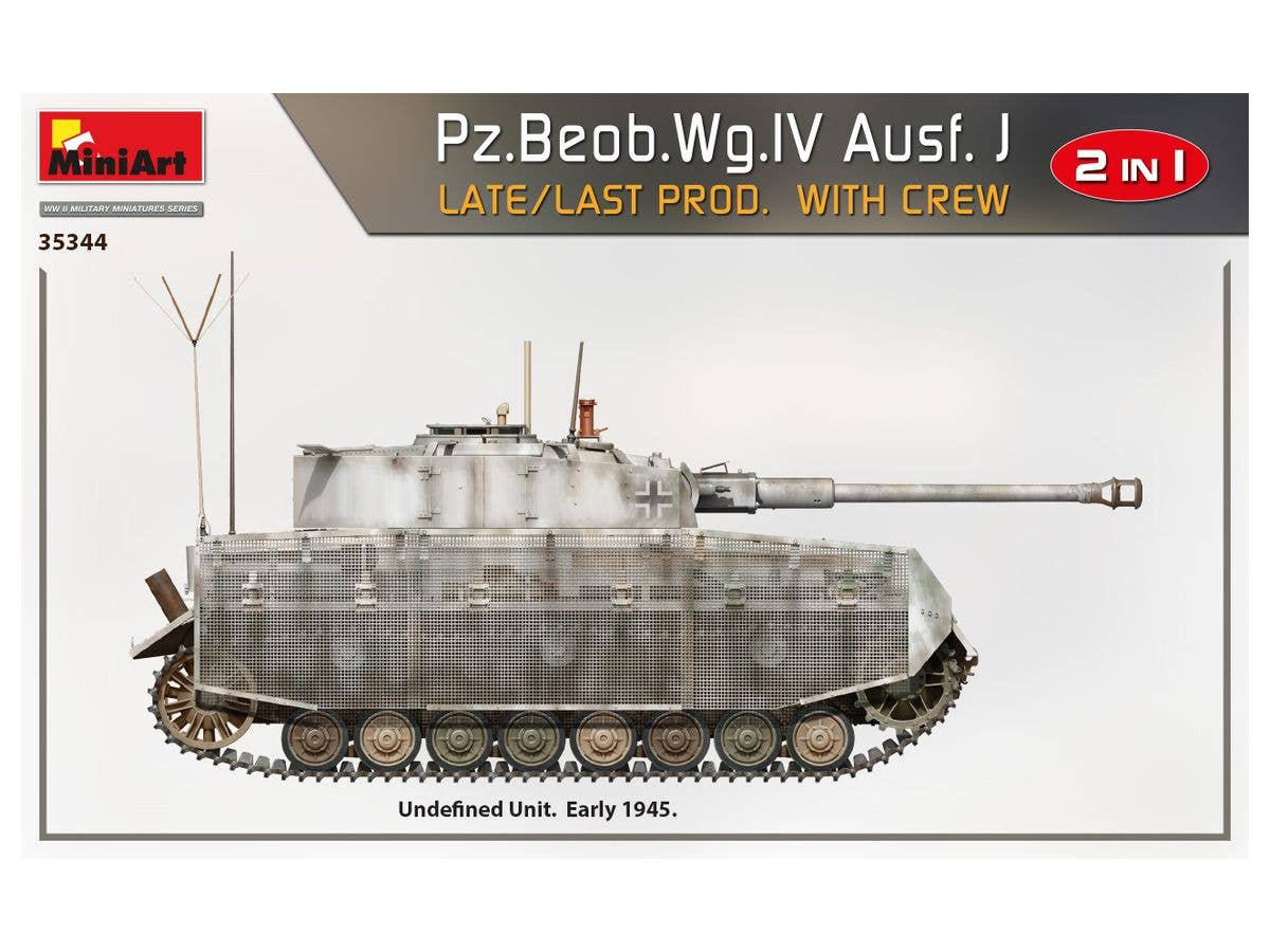MiniArt 1/35 Pz.Beob.Wg.IV Ausf. J Late/Last Prod. 2 in 1 with Crew | 4820183313355