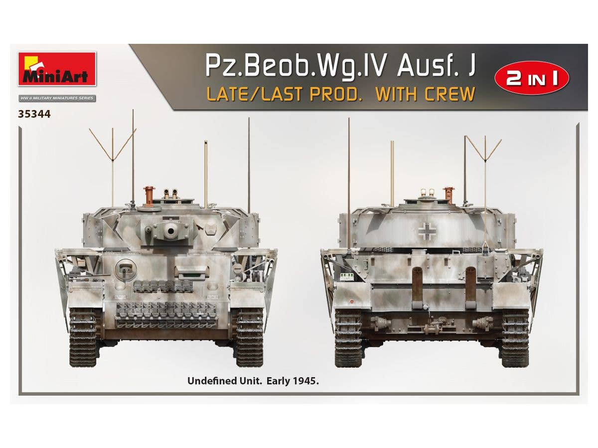 MiniArt 1/35 Pz.Beob.Wg.IV Ausf. J Late/Last Prod. 2 in 1 with Crew | 4820183313355
