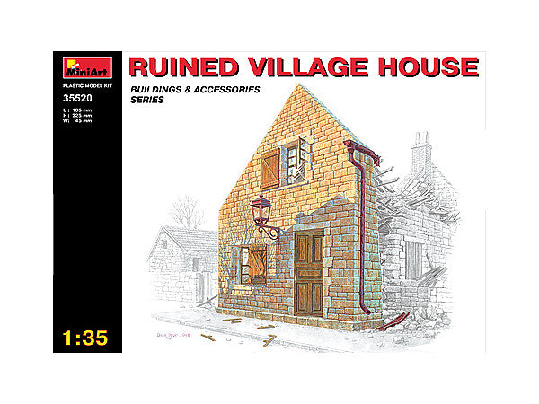 MiniArt 1/35 Ruined Village House | 4820041101155