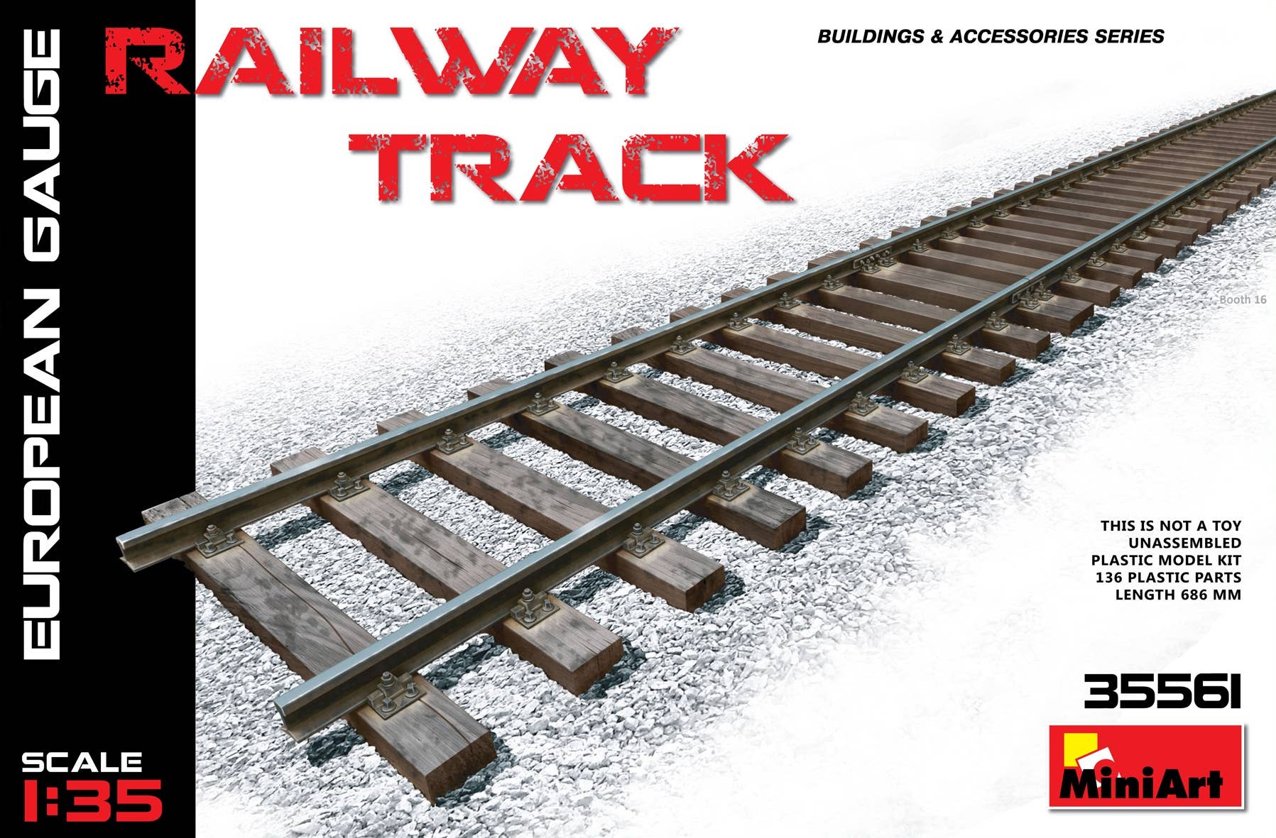 MiniArt Railway Track (European Gauge) (1/35) | 4820183310453