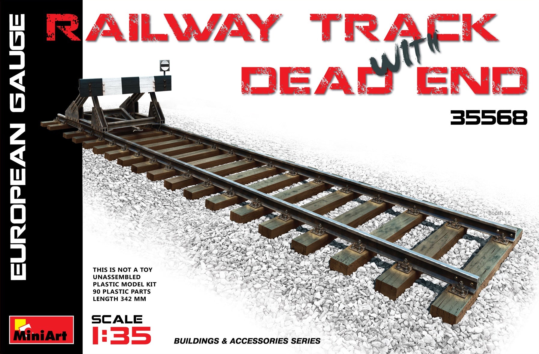 MiniArt Railway Track & Dead End (European Gauge) (1/35) | 4820183310460