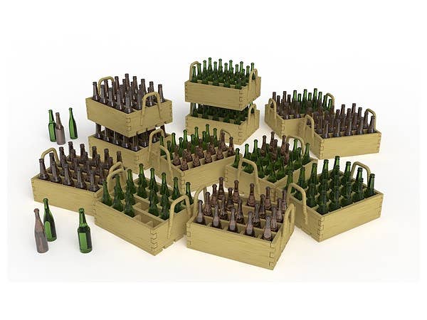 MiniArt 1/35 Beer Bottles & Wooden Crates | 4820183310699