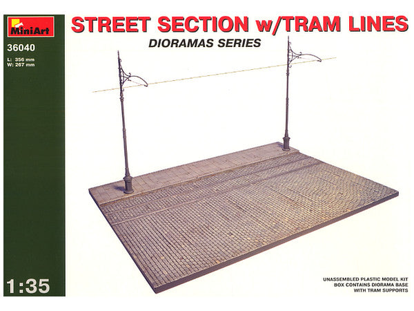 MiniArt 1/35 Street Section w/Tram Line | 4820041101797