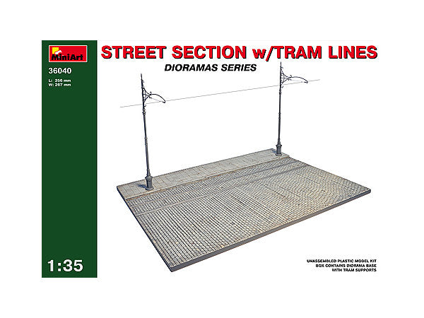 MiniArt 1/35 Street Section w/Tram Line | 4820041101797