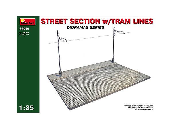 MiniArt 1/35 Street Section w/Tram Line | 4820041101797