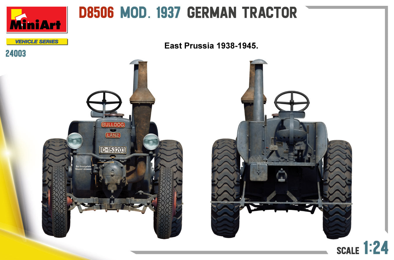 MiniArt 1/24 German Tractor D8506 Mod. 1937 | 5905090346500