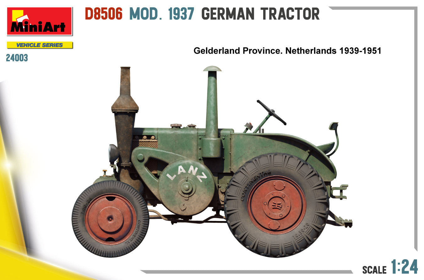 MiniArt 1/24 German Tractor D8506 Mod. 1937 | 5905090346500