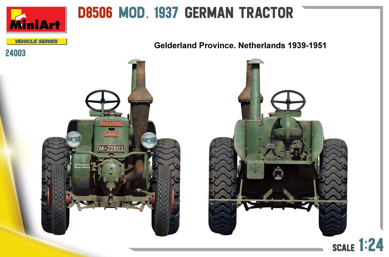 MiniArt 1/24 German Tractor D8506 Mod. 1937 | 5905090346500