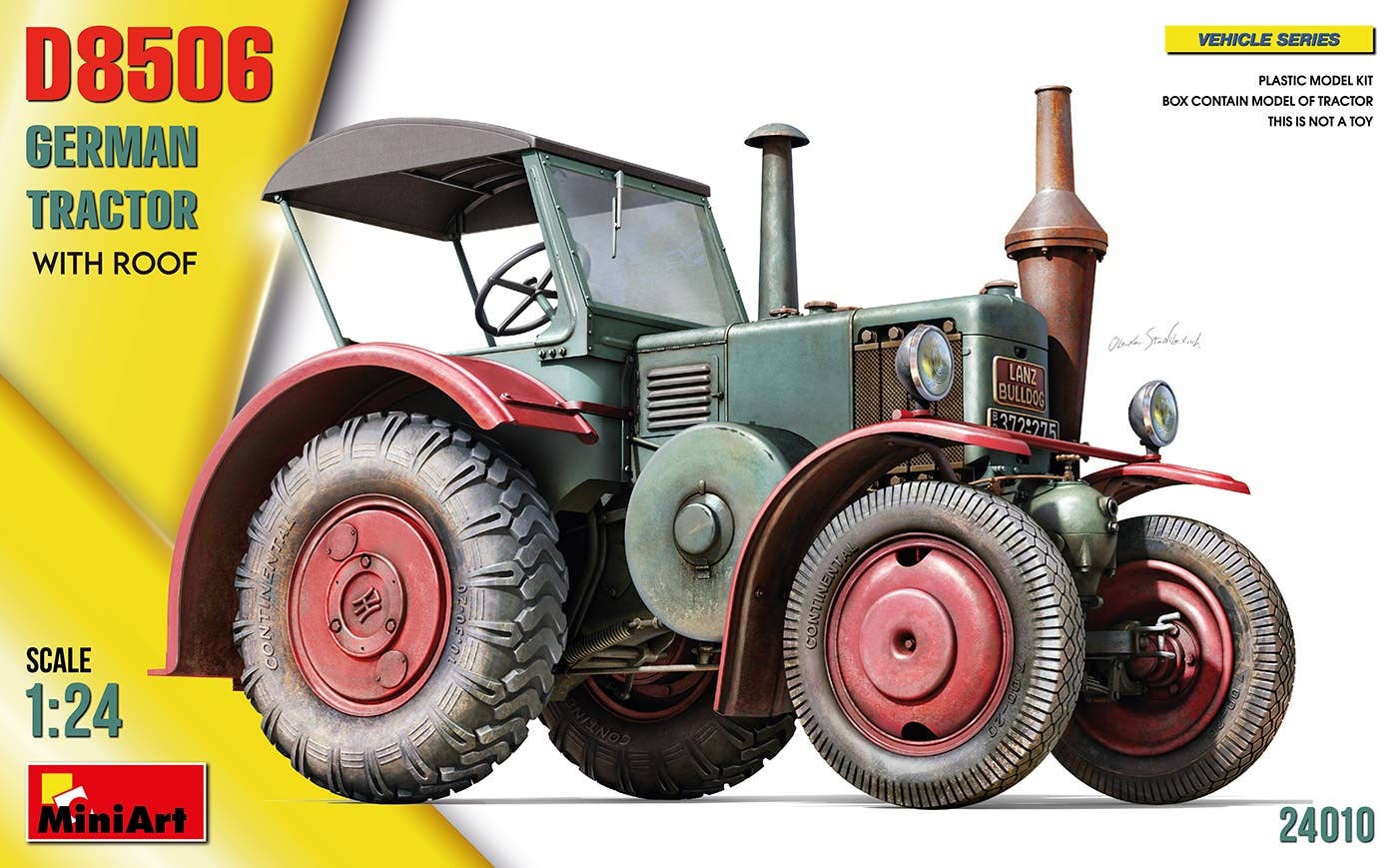 MiniArt 1/24 German Tractor D8506 w/Roof | 5905090346746