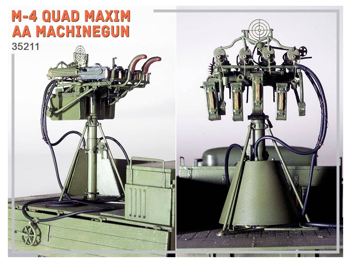 MiniArt 1/35 M-4 Quad Maxim AA Machinegun | 4820183312679
