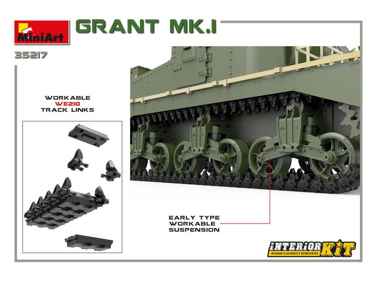 Miniart 1/35 Grant Mk.I Interior Kit | 4820183312280